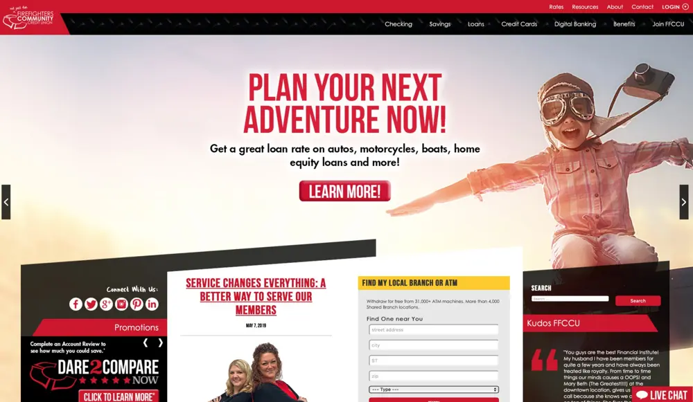 The website carried the same voice, built to capture leads.